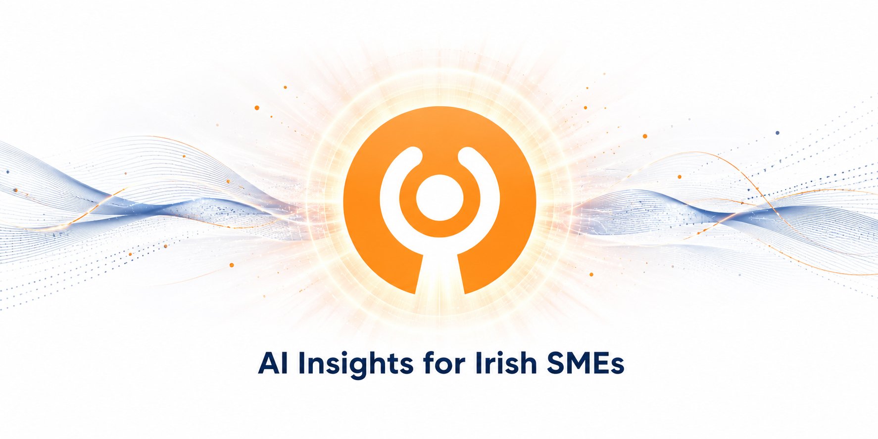 AI insights for Irish SMEs blog cover with the Bowsy icon symbolising clarity, direction and practical AI adoption for small businesses.